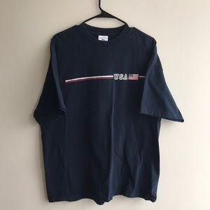 Vintage Basic USA America Flag Logo T-Shirt